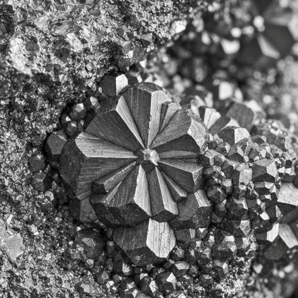 Zinc mineral formations with crystalline structure